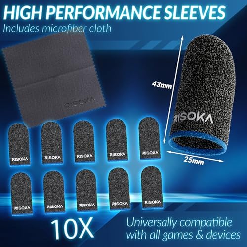 10 Pieces Mobile Finger Sleeves - Perfect Touchscreen Glide