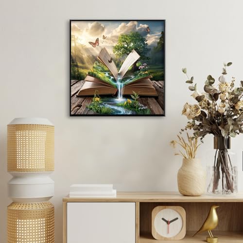 Magic Book Diamond Art Kits for Adults Beginners 14x14 in, DIY Craft Gift