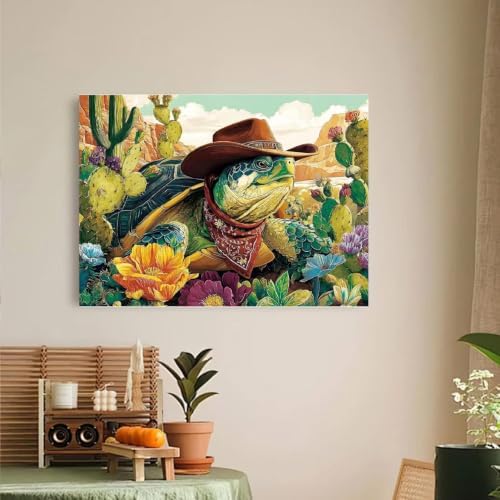 Cowboy Turtle Diamond Art Kits for Adult diamond painting kits for adults