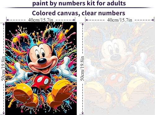 payjik Paint by Numbers Kit for Adults, Complete DIY Painting on 16x20 Inch Canvas, Beginner-Friendly Oil Art for Home Wall Decor, Relaxing Creative Gift for Women and Men
