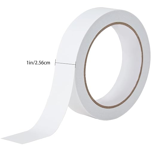 1" 2 Rolls Double Sided Adhesive Sticky Tape for Arts, DIY, Crafts, Photography, Scrapbooking, Card Making, Gift Wrapping, Office School Stationery Supplies, Home Supplies(Width: 25 mm)