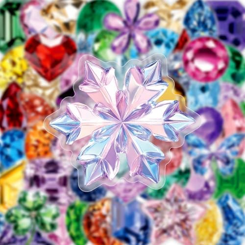 50PCS Glitter Gem Rhinestone Stickers