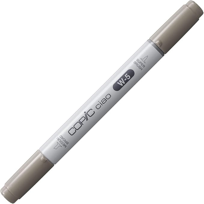 Copic Markers W5 Ciao with Replaceable Nib, Warm Gray No.5