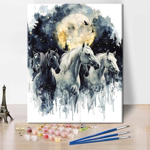TUMOVO Animal Paint by Numbers Gift for Adults Hors