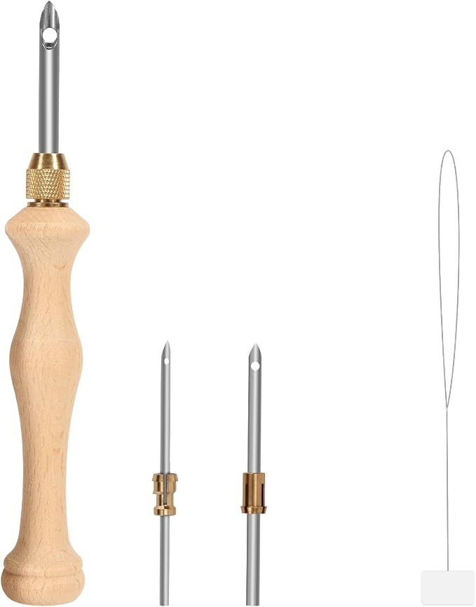 Pllieay Punch Needle, Wooden Punch Needle Tool for Punch Needle