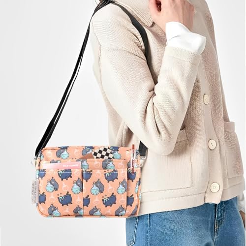 Multiple Pockets Portfolio Organizer with Zippered,Storage Pencil Pouch Bag
