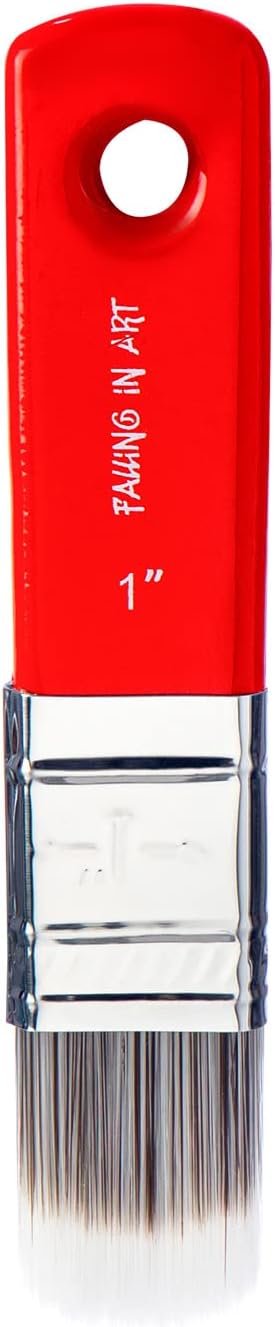 Falling in Art 1 Inch Filbert Paddle Paint Brush | Scale Brush, Blending Paint Brush for Oil and Acrylic Paints
