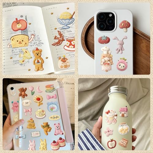 2in1 Japanese Embroidered Sticker Book 1360+ Pcs Showa Vintage Animal Plant