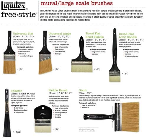 Liquitex Large Scale Broad Flat/Varnish Brush, 4"