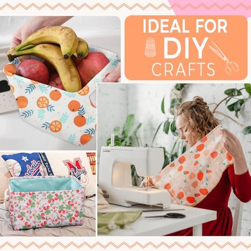 Aubliss 8pcs Fat Quarter Fabric Bundles (100% Cotton - 20'' x 20'')
