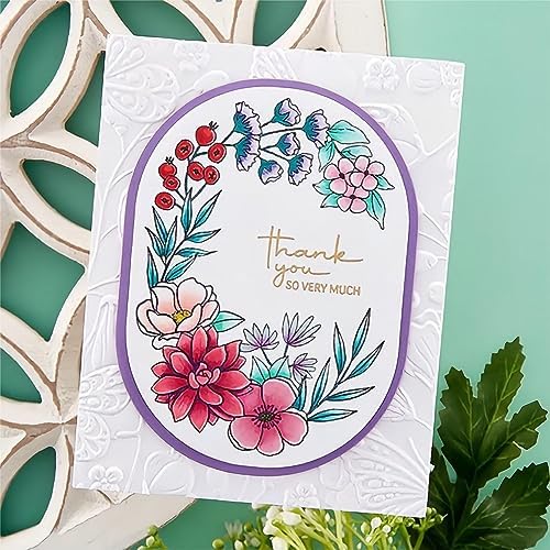 Oval Border Die Cuts for Card Making,Metal Cutting Dies Embossing Paper Dies for Scrapbooking DIY Album Card Making Supplies