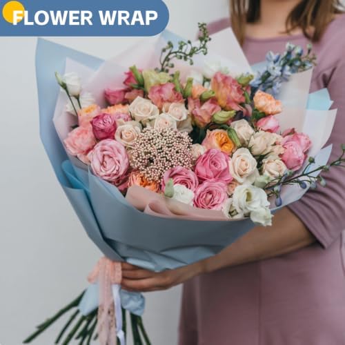Light Blue Wrapping Paper 15"x450", Kraft Paper Roll Bulletin Board Paper
