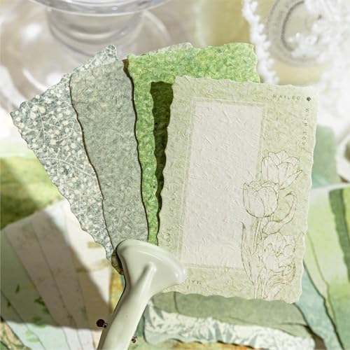Alideco 400pcs Scrapbook Paper Vintage ‌border Floral Junk journal supplies