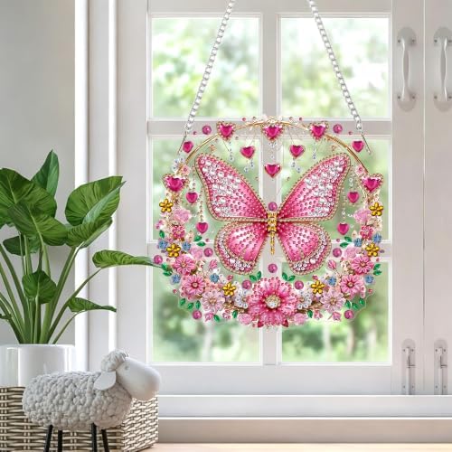 Butterfly Hanging Diamond Art Kits for Adult Diamond Painting Kit Pendant