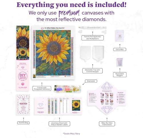 DIAMOND ART CLUB Golden Majesty Diamond Art Kits for Adults