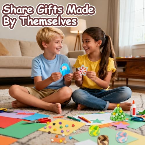 hapray 500 Colored Origami Paper 6x6 & 1350 Star Origami, Crafts for Kids