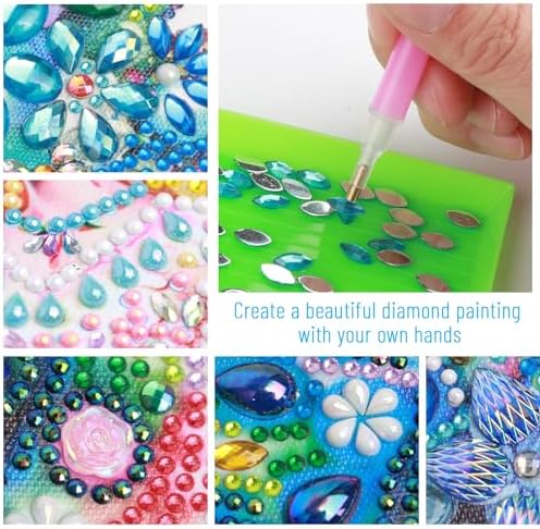 Diamond Painting Kits for Adults, Grandparents Go for a Ride Pattern Design Special Shape Diamond Art Kits for Beginners, DIY Diamonds Paintings Art for Home Wall Decor Gift
