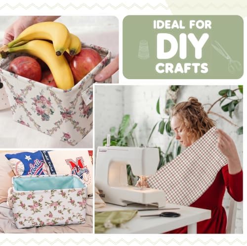 Aubliss 8pcs Fat Quarter Fabric Bundles (100% Cotton - 20'' x 20'')