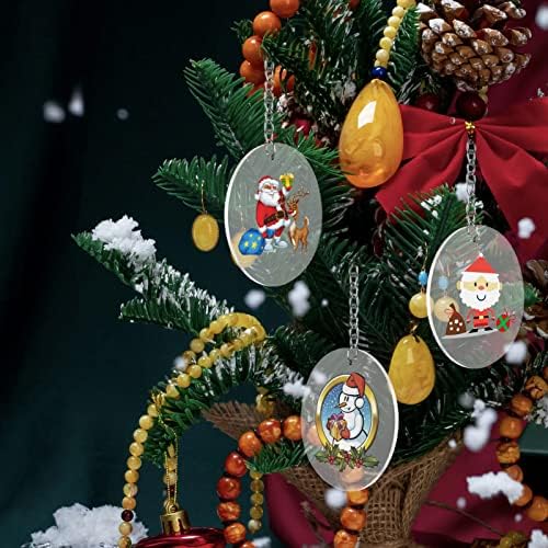 Acrylic Clear Ornament Circle Blanks, 3.5" Transparent Round Disc | 50 Pieces DIY Crafts, Christmas Tags Signs 1/16" Thick