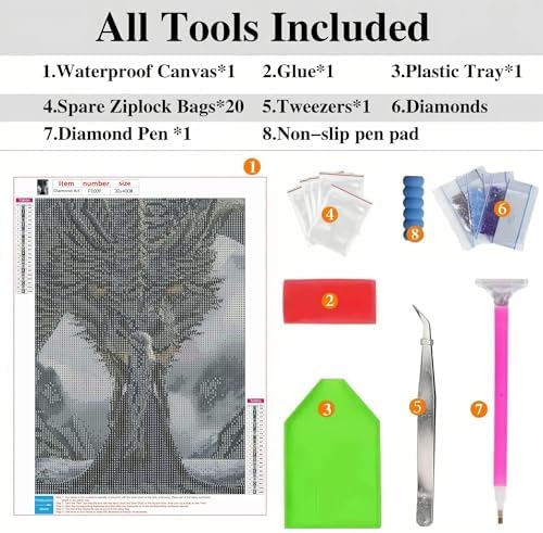 Dragon Diamond Art Kits for Adults Beginners, 5D DIY Diamond Painting Kits, Full Round Drill Diamonds Dots Gem Art Crystal, Home Wall Decor 12X16 Inch