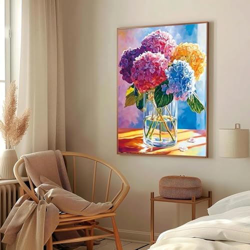 AIBOERL Paint by Numbers Kit for Adults Beginner,Flowers,12X16In
