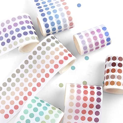 9000+ Washi Dot Stickers 5/16" 8 Rolls for Planners