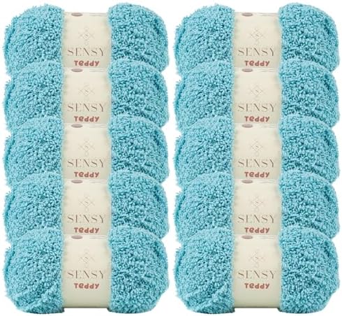 S Sensy Teddy - Micro Polyester Amigurumi Yarn 10 Skeins Mint 109 Yards 4oz