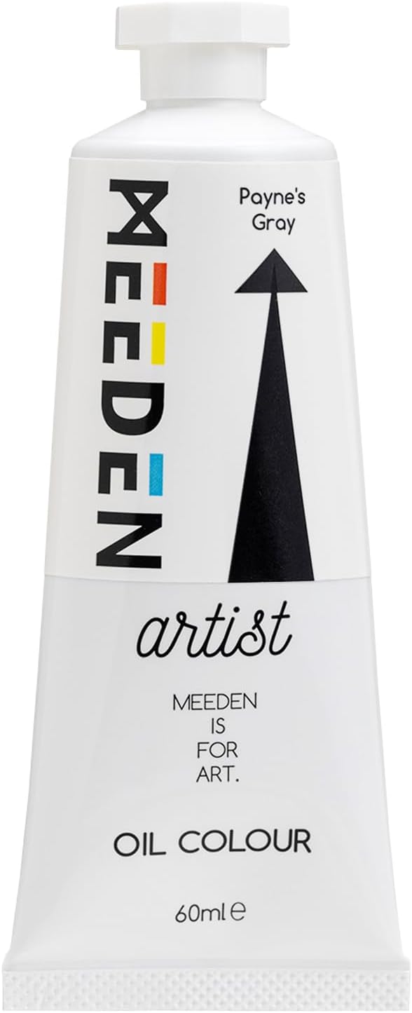 MEEDEN Artist Grade Oil Paint: Payne's Gray - 60ml/2oz Tube | Professional Art Paints and Supplies for Canvas Painting