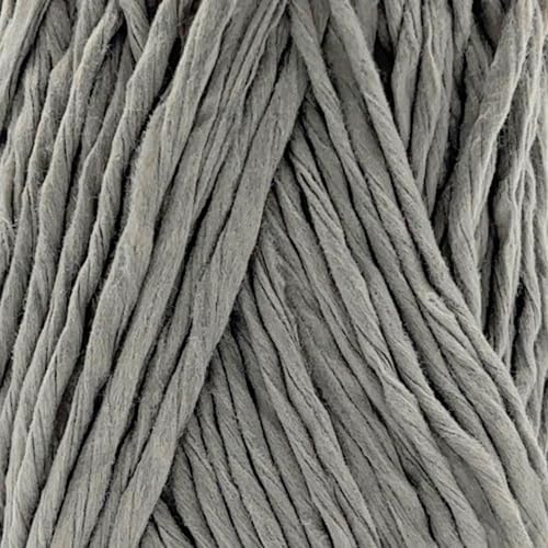 S Sensy Softee Raffia - Polyester Raffia Yarn 5 Skeins Gray 109 Yards 4 oz
