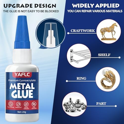 Metal Glue, Liquid Super Glue for Metal 40g