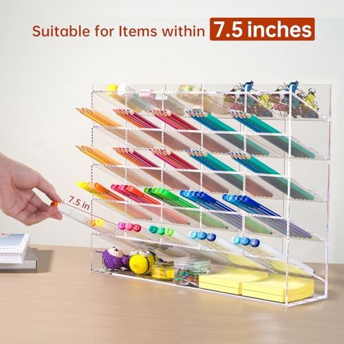 BEYGORM Acrylic Vertical Marker Organizer for 310 Markers, Desk Orgaizer