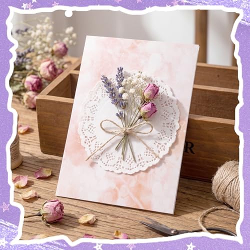 BESARME 140 Pcs Textured Scrapbook Paper & Lace Stickers Set