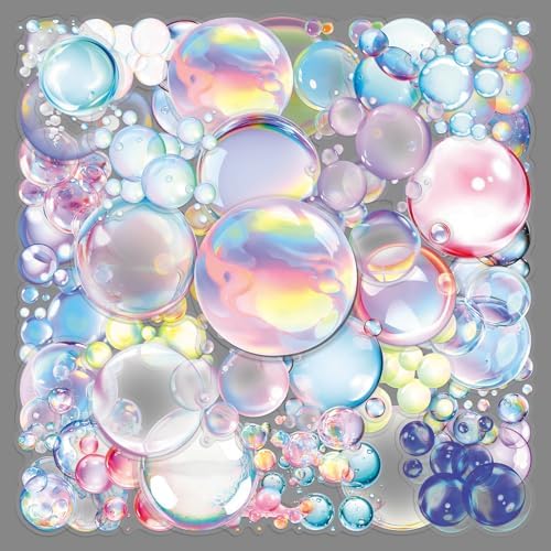 50PCS Iridescent Bubble Holographic Stickers