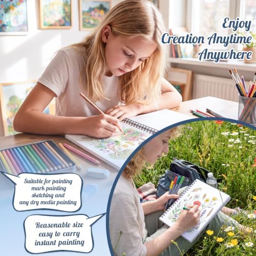 5.8×8.3 Marker Pad, 50 Sheets, Smooth Acid-Free Paper for Markers | Bleed-Resistant Coated Paper, Lay-Flat Binding, for Alcohol Markers, Fineliners, Pencils, Calligraphy
