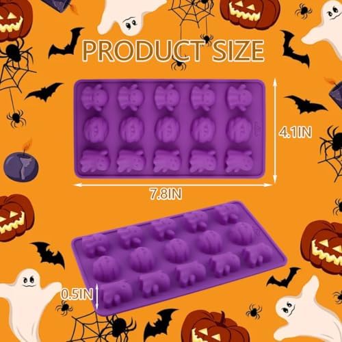 Halloween Silicone Molds, Ghost Silicone Molds (2PCS)