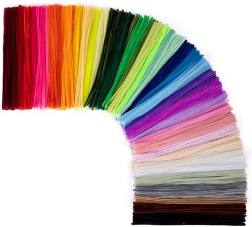 Caydo 1000 Pieces Colorful Craft Pipe Cleaners Bulk
