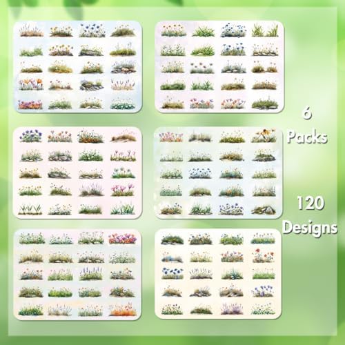 Garden Stickers, Journaling Stickers (120Pcs)