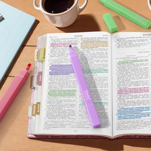Vitole Cute Highlighters Set,Assorted Color,Quick Dry,Cute School Supplies | 10Pcs Aesthetic, Pastel,No Bleed,Dry Fast, Bible Study for Journaling Planner Notes
