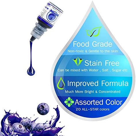 Soap Dye & Colorant - 20 Vibrant Liquid Colors for Soap Making & Bath Bombs