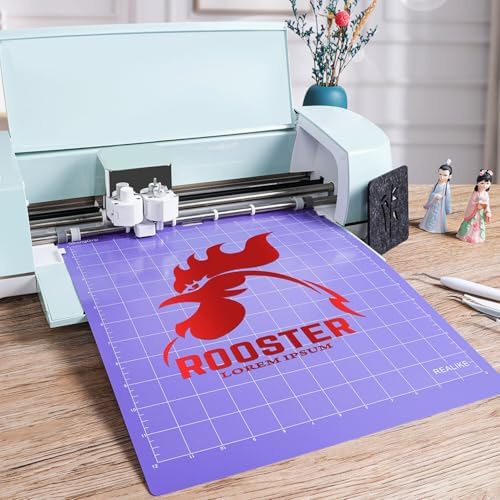 REALIKE 12x12 StrongGrip Cutting Mat Compatible with Cricut Maker 3/Maker 4/Maker/Explore 3/4/Air 2/Air/One(3 Mats), Gridded Adhesive Non-Slip Cut Mat for Crafts, Quilting, Sewing and All Arts
