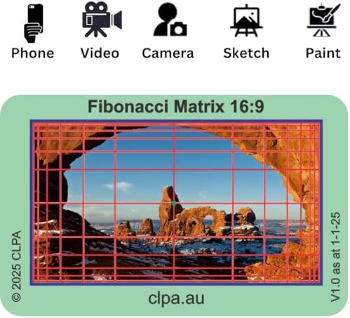 Fibonacci Matrix Directors Viewfinder Card