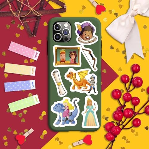 100Pcs Medieval Stickers for Water Bottle and Laptop - Medieval Party Supplies & Decorations, Waterproof Vinyl Decals, Knights and Dragons Stickers, Gifts for Women & Men
