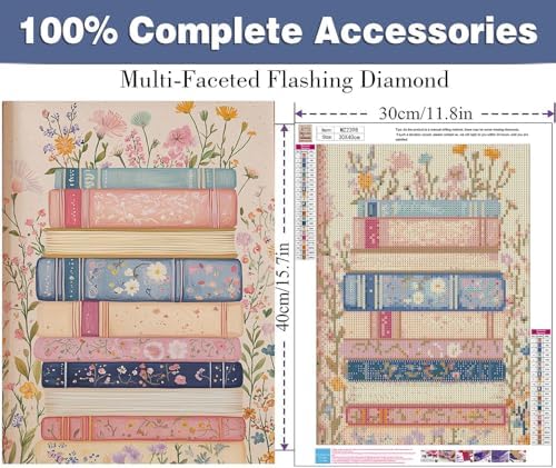 ijbnhd Books Diamond Art Kit for Adults Diamond Painting Kit 12x16inch