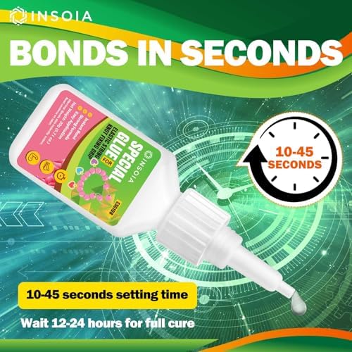 INSOIA Super Bracelet Glue Clear, 20g, Strong Bond, with Precision Tips