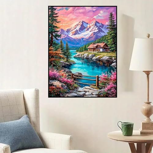 Lophomie Diamond Art Kits for Adults, 5D Landscape Diamond Painting Kits