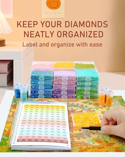 4000+ Diamond Art Stickers & Labels, 36 Sheets Diamond Painting Accessories