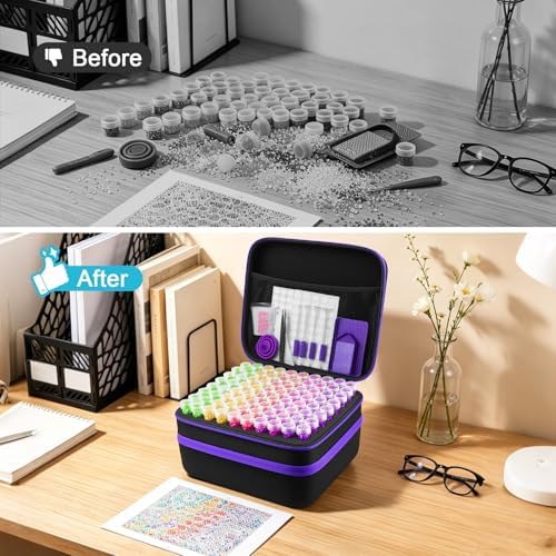 ZORETCO Diamond Art Storage - 240 Containers Diamond Art Kits for Adults