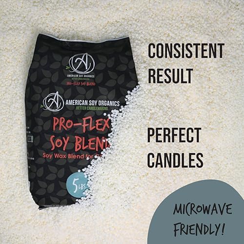 American Soy Organics Pro-Flex Soy Blend Wax Beads for Candles, 10 lbs