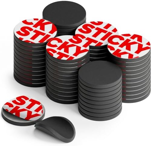 Sticky Flexible Adhesive Magnets for Crafts, 0.8"x0.08" (20x2mm), 36 pcs