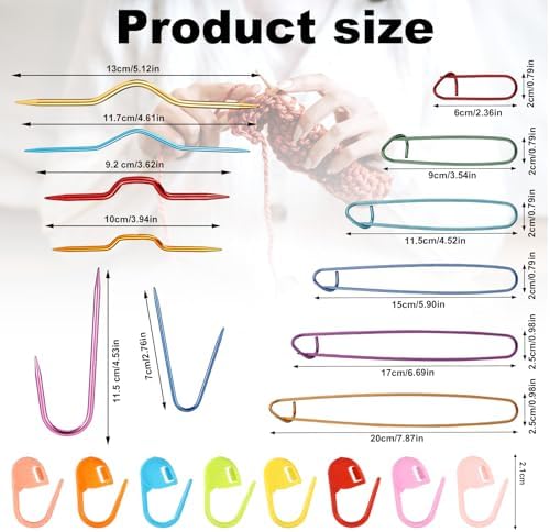 32pcs Knitting Tool Set, Multi-Color Weaving Tool Accessories